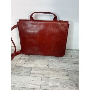 Wilson's Leather Structured Wine Red Executive Tote Bag | Genuine Leather Should